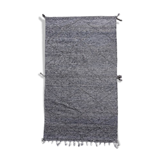 Berber carpet black zanafi 145x260 cm