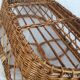 Bassinet in rattan, his mattress, pillow and bed linens
