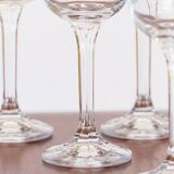 Set of 6 vintage crystal stemware