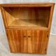 Scandinavian bar cabinet on casters