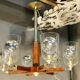 Chandelier 1940 at 6 bras de lumière