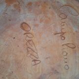 Vintage signed ceramic large plate