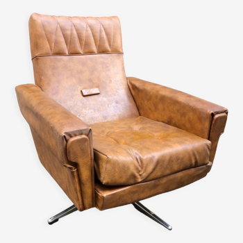 Fauteuil cuir vintage