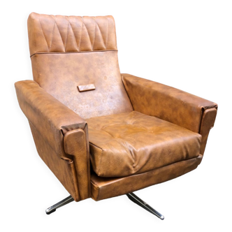 Fauteuil cuir vintage