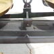 Old cast iron scale and brass trays force 5 kilos