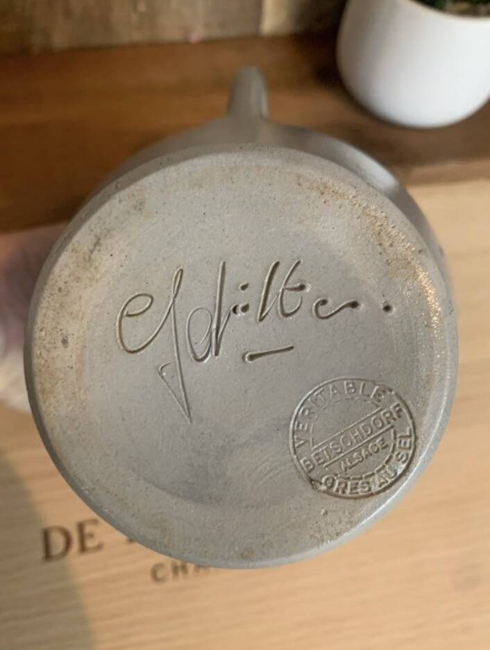 Pichet et chope Betschdorf grès au sel