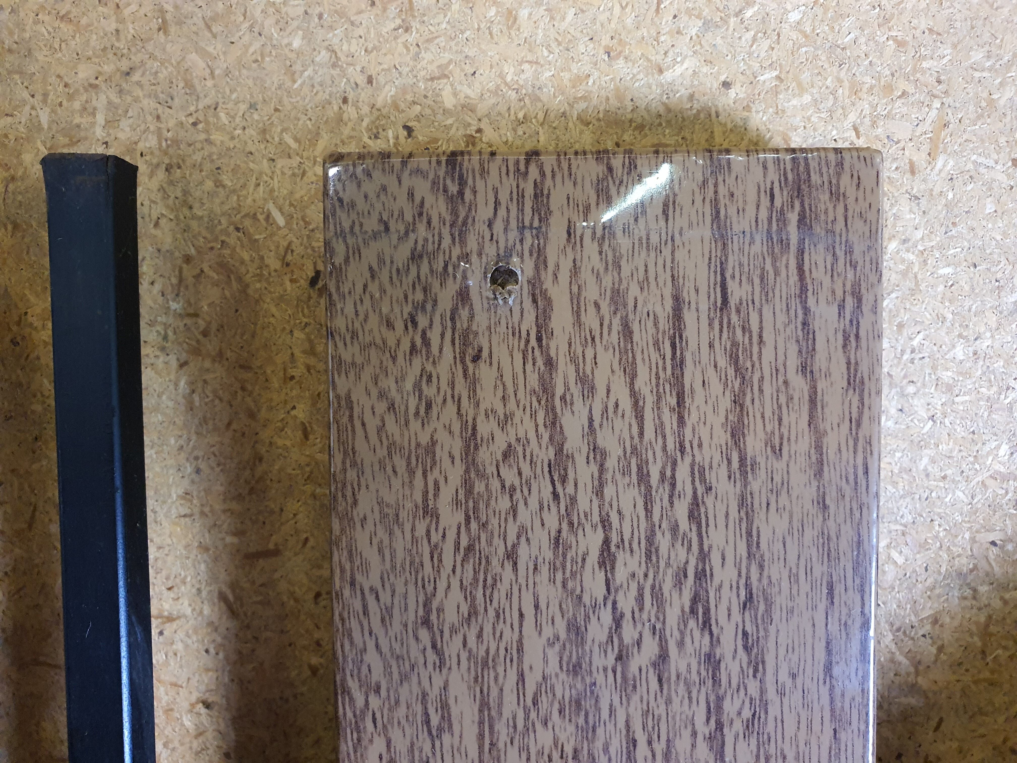 Wall coat hanger with mirror, 50s