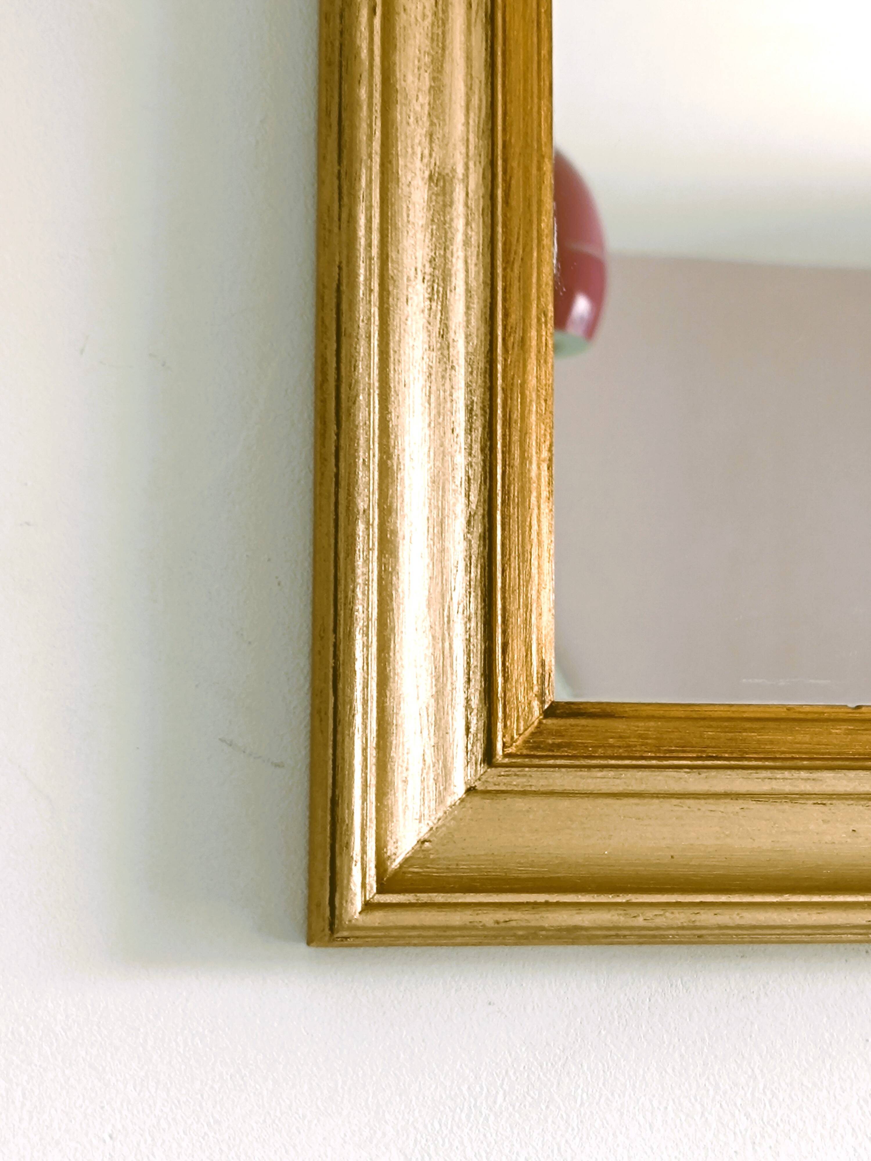 Miroir en bois bi colore