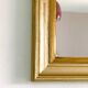 Miroir en bois bi colore