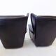 Howard Keith pair of black leather armchairs for HK Furniture