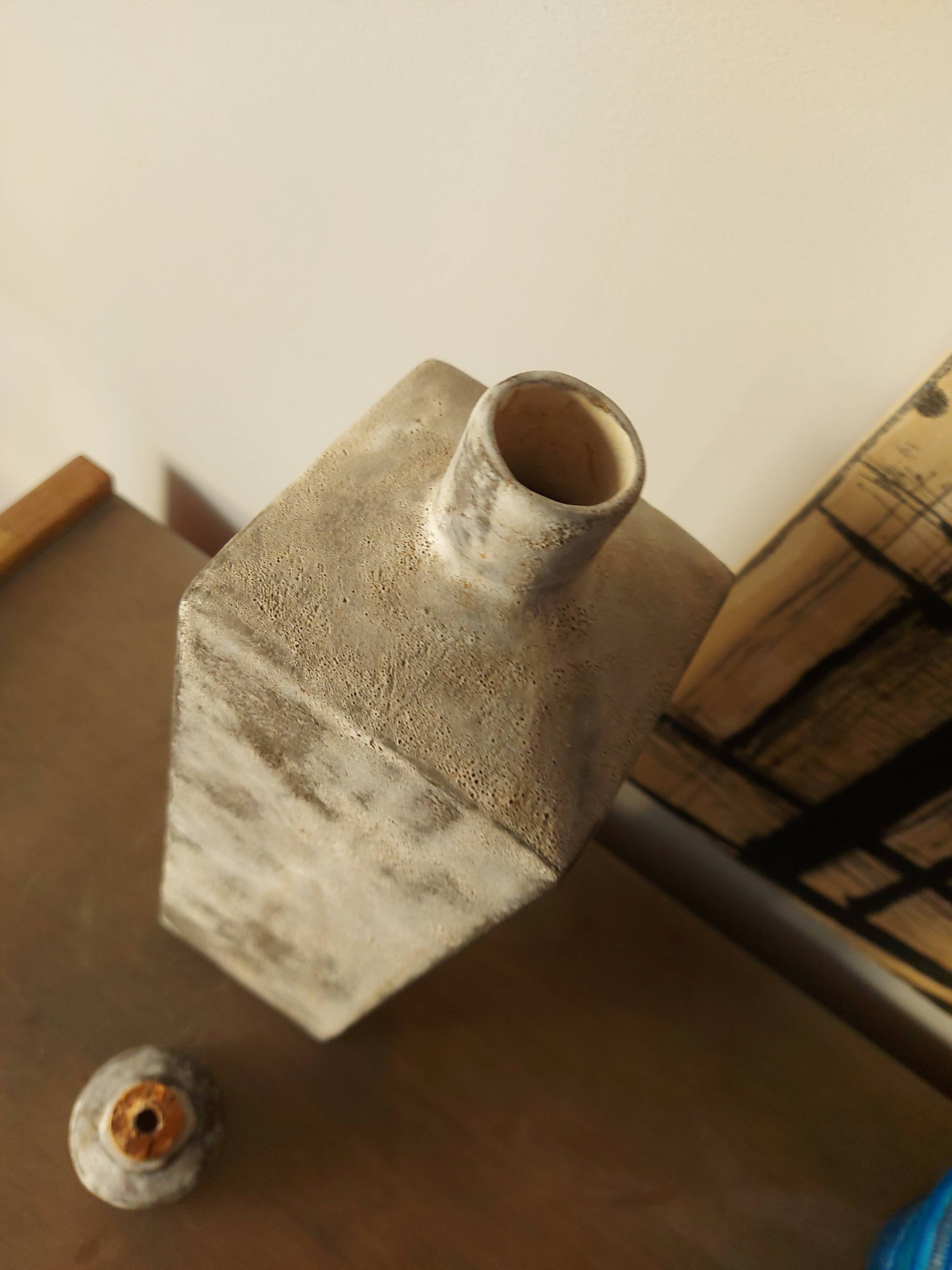 Henri Cimal ceramic bottle, Vallauris