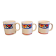 Set of 3 Mobil ceramic mugs