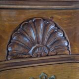 Double drop-leaf commode - Chippendale, Mahogany - Cherry wood