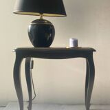 Black and gold bedside table