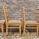 Quatre chaises bois vintage 1970