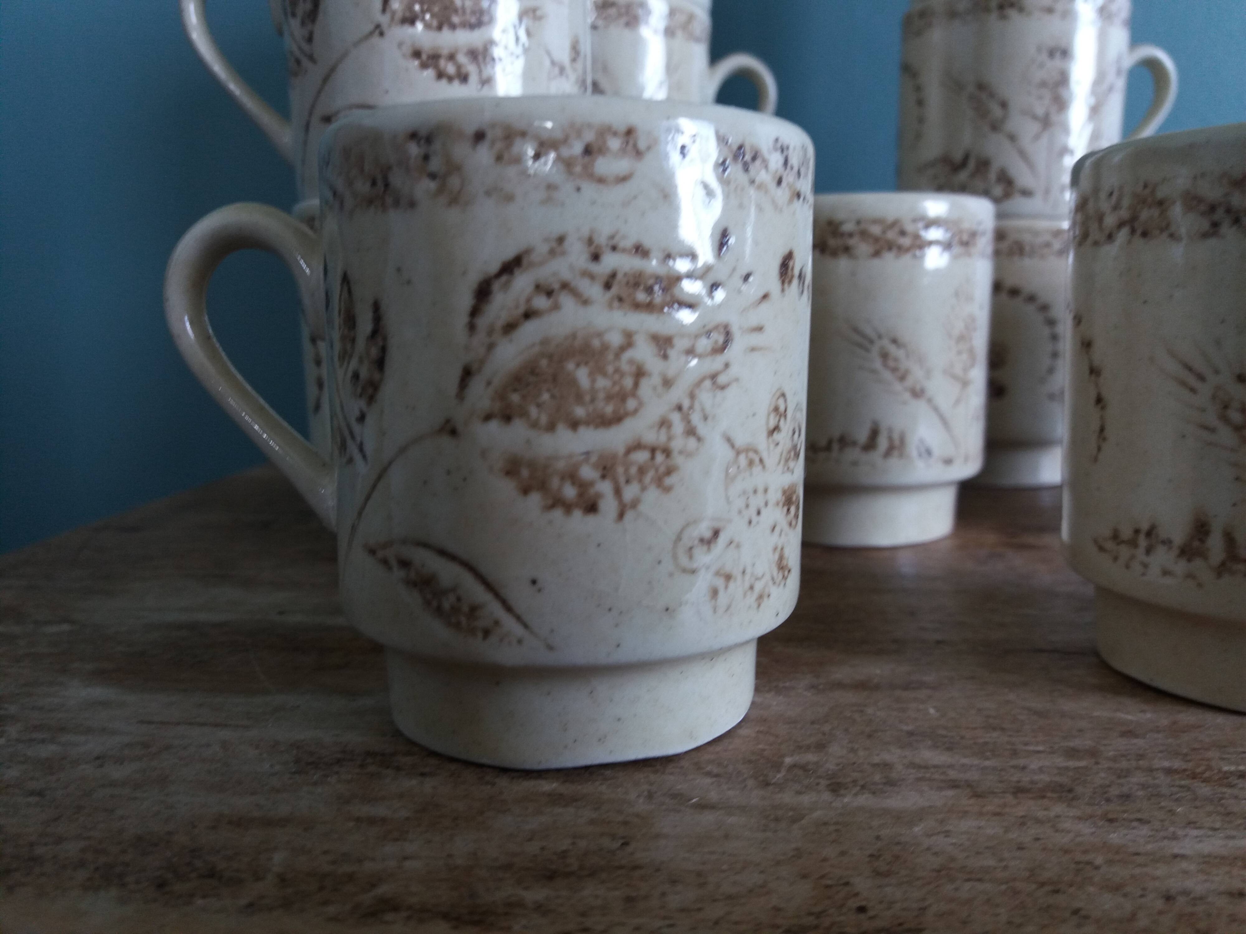 Badonviller cups from the 70s