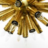 XXL 1960s Space Age brass ceiling lamp by J.T. Kalmar with 43 arms | 66 cm