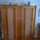 Wooden cabinet and rattan 60s