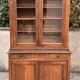 Two-body oak sideboard, circa 1890 — antique glasses and assembly