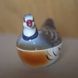 Michel Caugant terrine, partridge-shaped terrine, earthenware bird