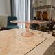 Vintage pink glass cake stand - Diameter 23 cm