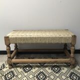 Hand woven Indian bench