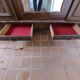 Antique wardrobe in Henri II style – carved oak – 4 doors with mirror