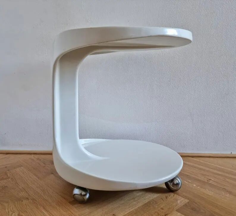 Midcentury Rare Side or Serving Table, Space Age Style, Italy, 1970s