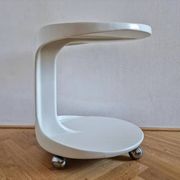 Table d'appoint ou de service rare des années 70, style Space Age, Italie.