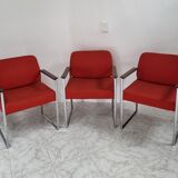 Ensemble de trois fauteuils des années 1970