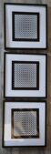 Triptyque Vintage Art Optique - Victor Vasarely - Cadres 40x40cm