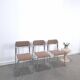 Space Age set 3x Bauhaus chromen buisframe stoelen