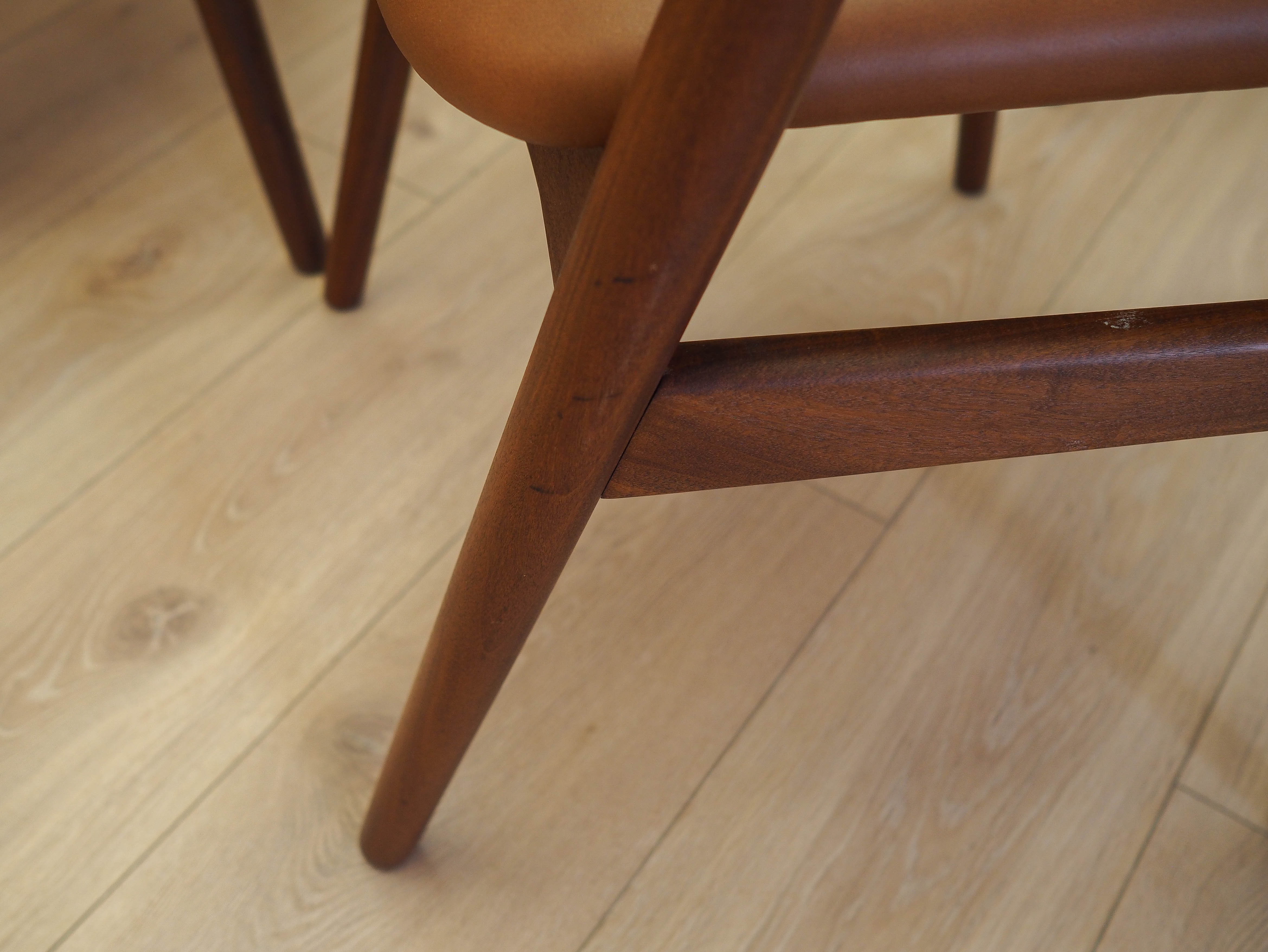 Set of six teak chairs, Danish design, 1970s, made in Denmark