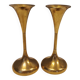 Danish designed candle holders in solid brass.