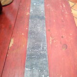 White veined black marble fireplace