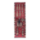 Vintage Turkish Hand-Knotted Wool Cotton Purple Runner 90x288