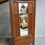 Antique French wardrobe with mirror