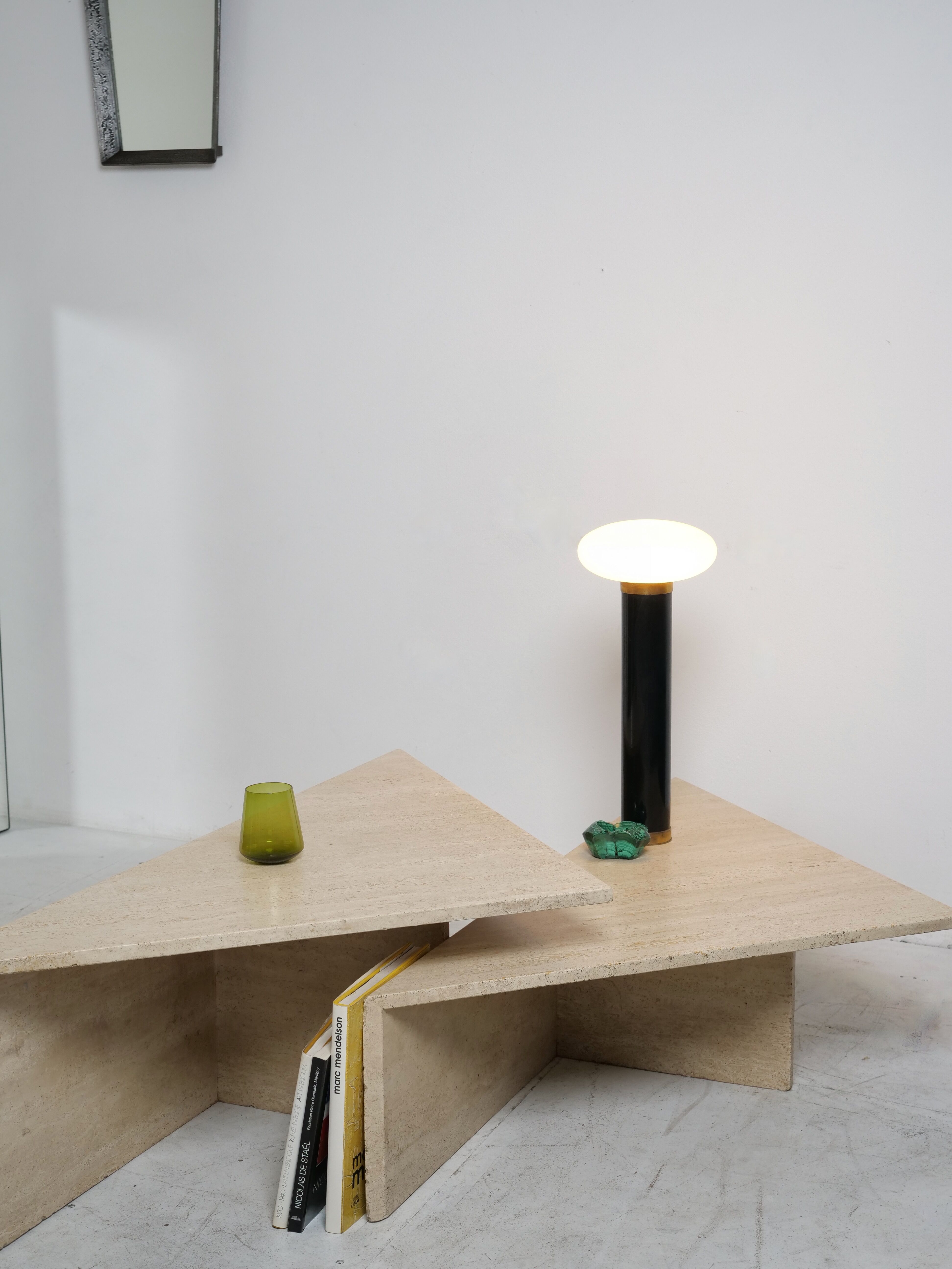 Table basse modulable en travertin Up & Up italie 1970