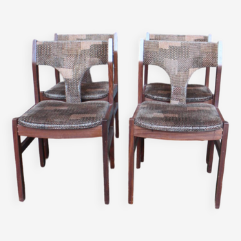 Set of 4 teak chairs