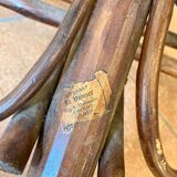 Table in braided chestnut