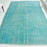 vintage Turqouise Vintage Carpet