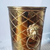 Vintage brass umbrella stand