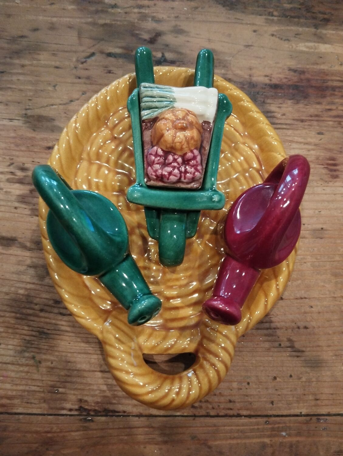 Vallauris salt, pepper and mustard set