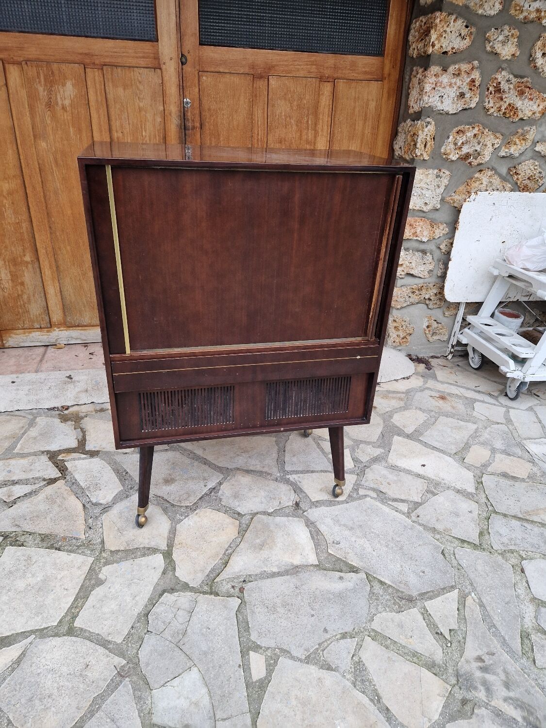Vintage television cabinet Radiola Philips vintage