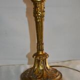 Louis XV style carved gilded wooden table lamp