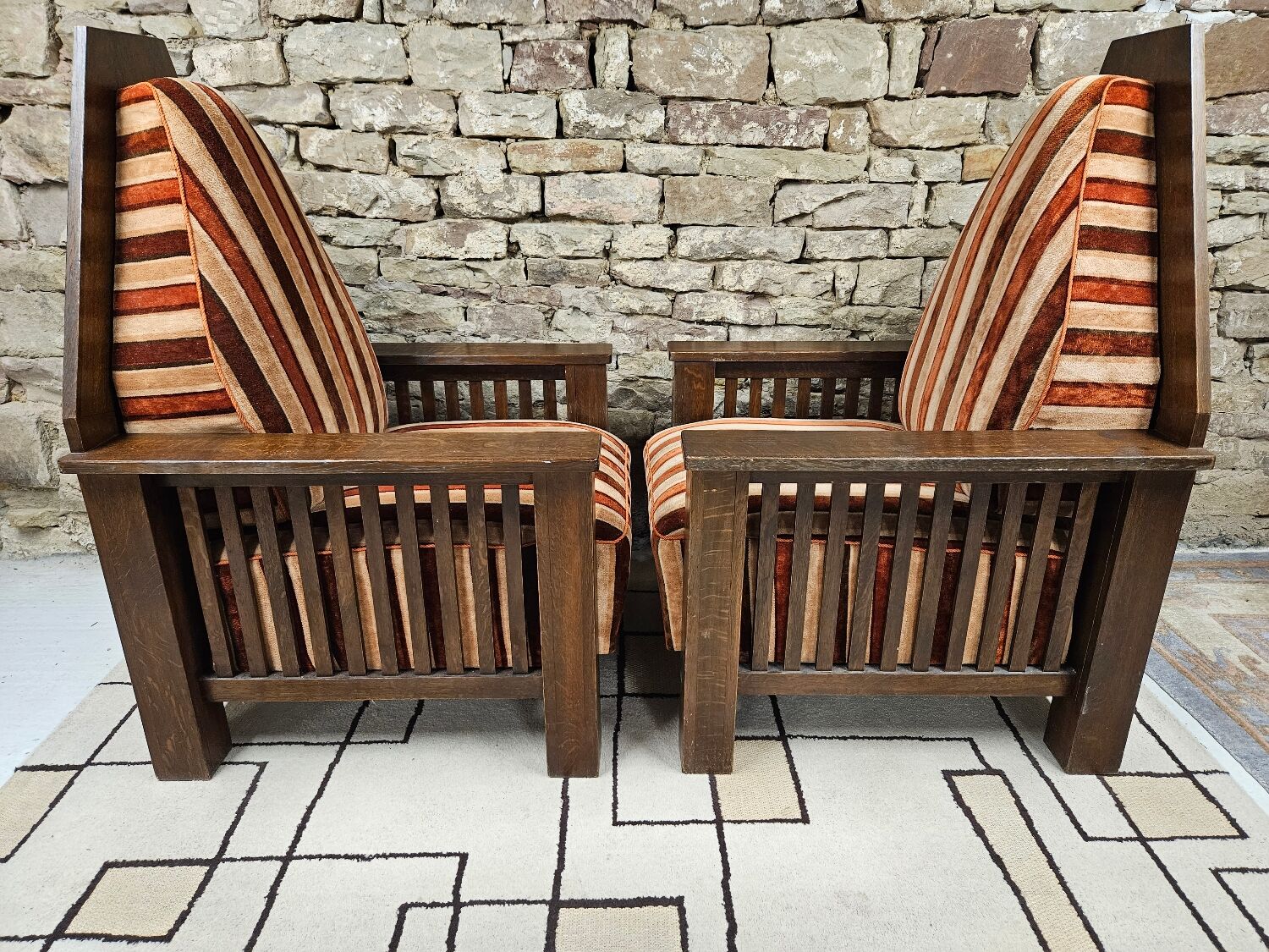 Pair armchair art deco