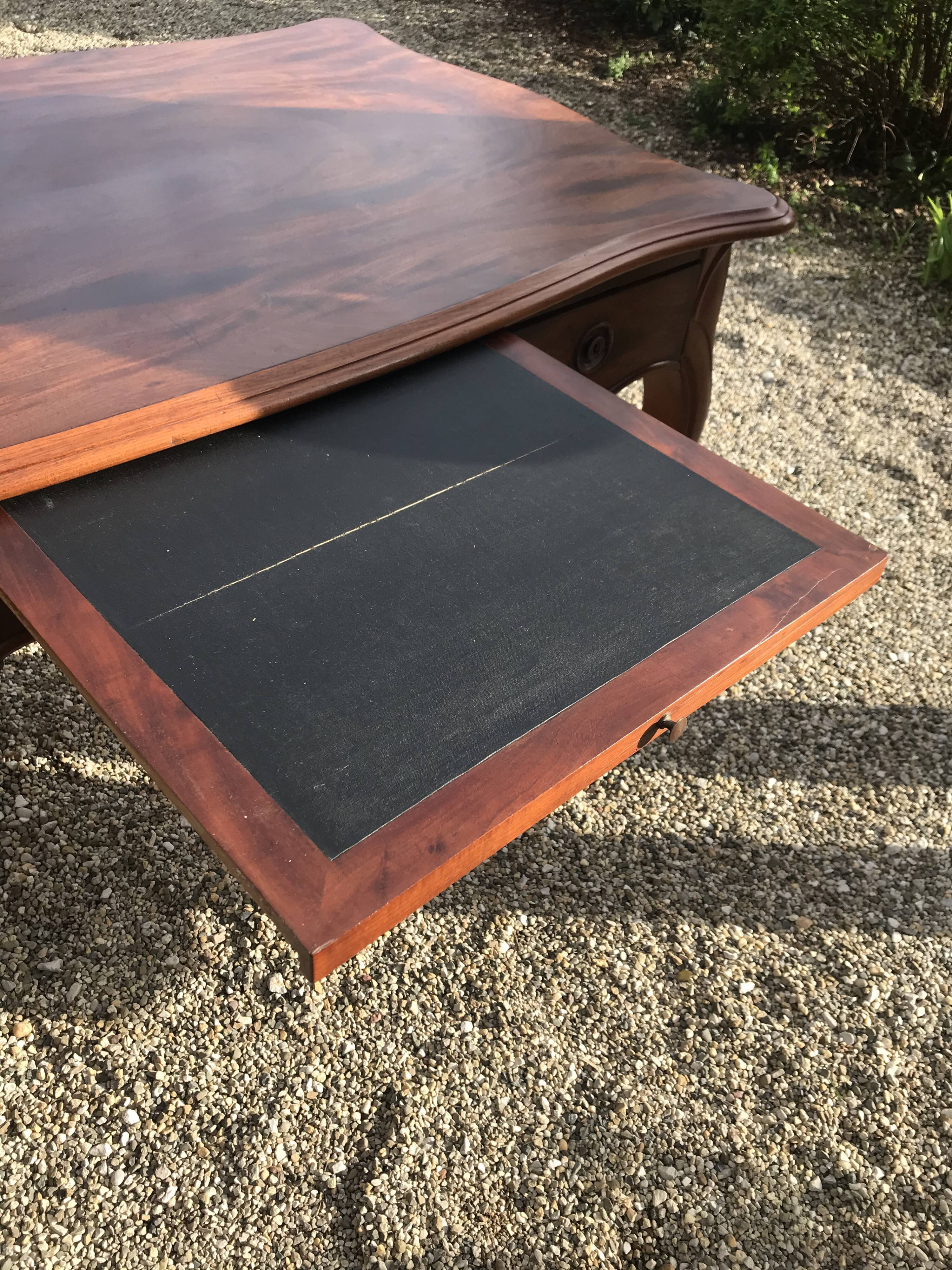 Louis XV-style mahogany desk