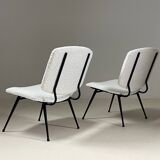 Pair of 1950s armchairs, France