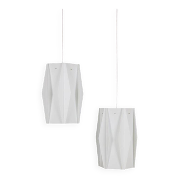 Ensemble rare de 2 lampes suspendues par Lars Schiøler pour Hoyrup / Hoyruplight / années 1960-1970