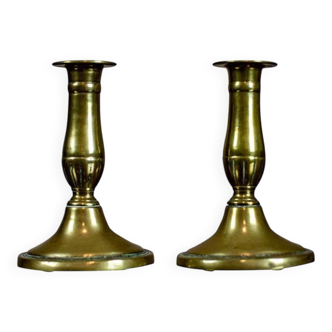 Brass Candleholders, 1939, Set of 2